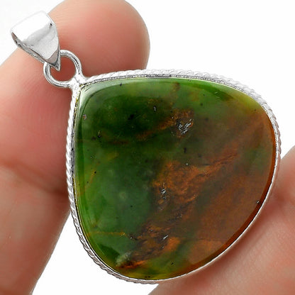Natural Chrome Chalcedony Pendant P-1053 SDP111325