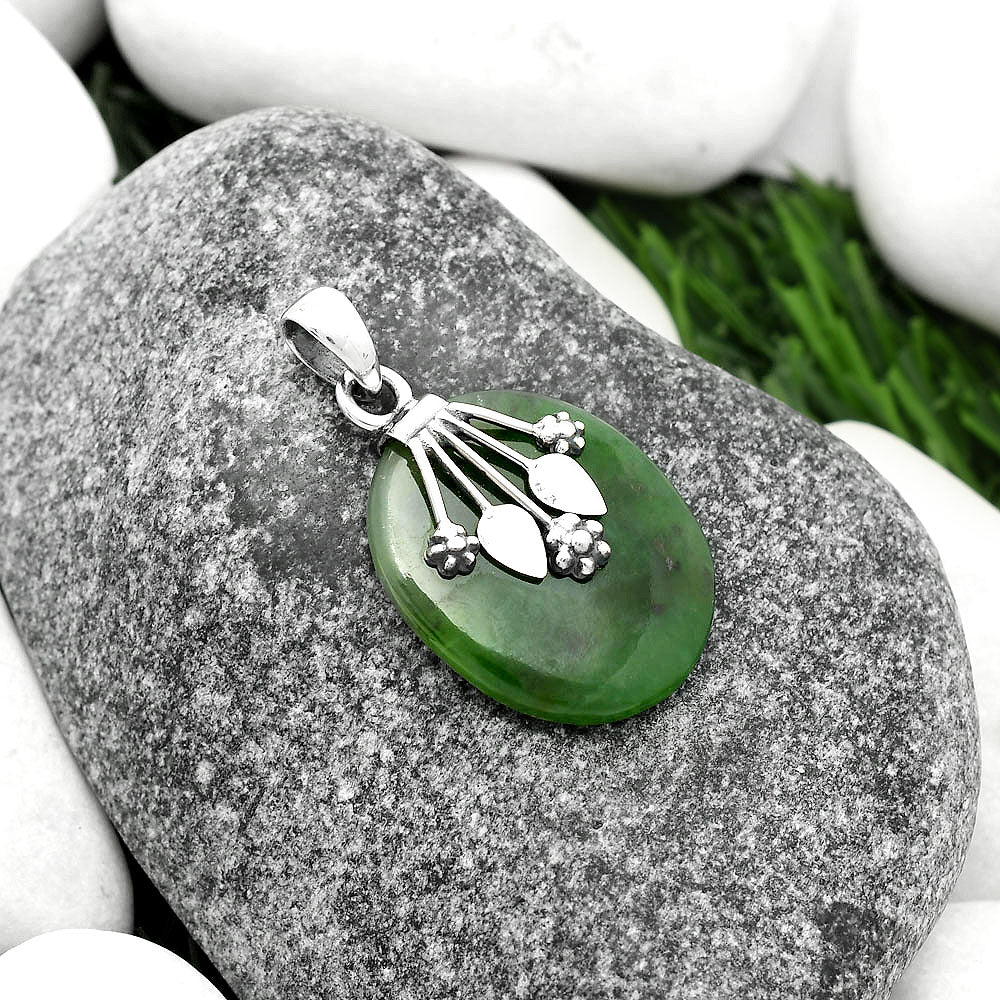Natural Chrome Chalcedony Pendant P-1647 SDP111333