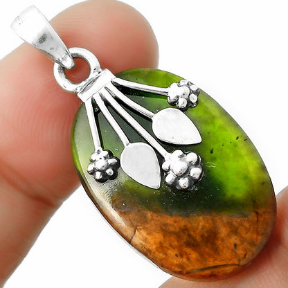 Natural Chrome Chalcedony Pendant P-1647 SDP111335