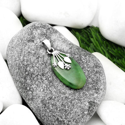 Natural Chrome Chalcedony Pendant P-1647 SDP111342