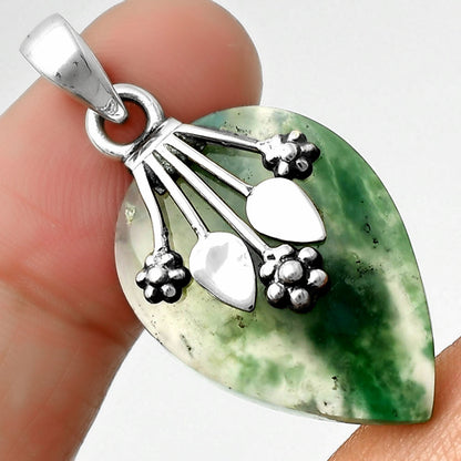Natural Chrome Chalcedony Pendant P-1647 SDP111349