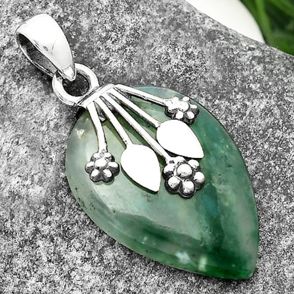 Natural Chrome Chalcedony Pendant P-1647 SDP111349