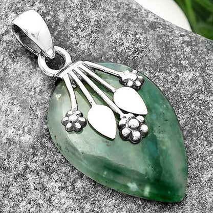 Natural Chrome Chalcedony Pendant P-1647 SDP111349