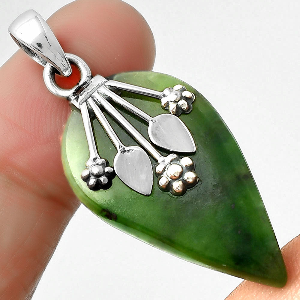 Natural Chrome Chalcedony Pendant P-1647 SDP111350
