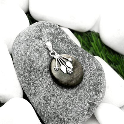 Natural Silver Obsidian Pendant P-1647 SDP111356