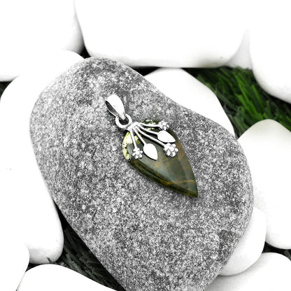 Natural Chrome Chalcedony Pendant P-1647 SDP111358