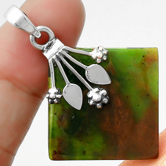 Natural Chrome Chalcedony Pendant P-1647 SDP111367