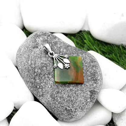 Natural Chrome Chalcedony Pendant P-1647 SDP111367