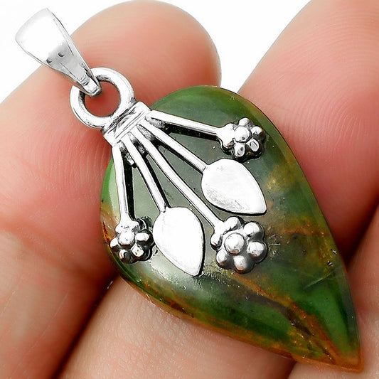 Natural Chrome Chalcedony Pendant P-1647 SDP111368