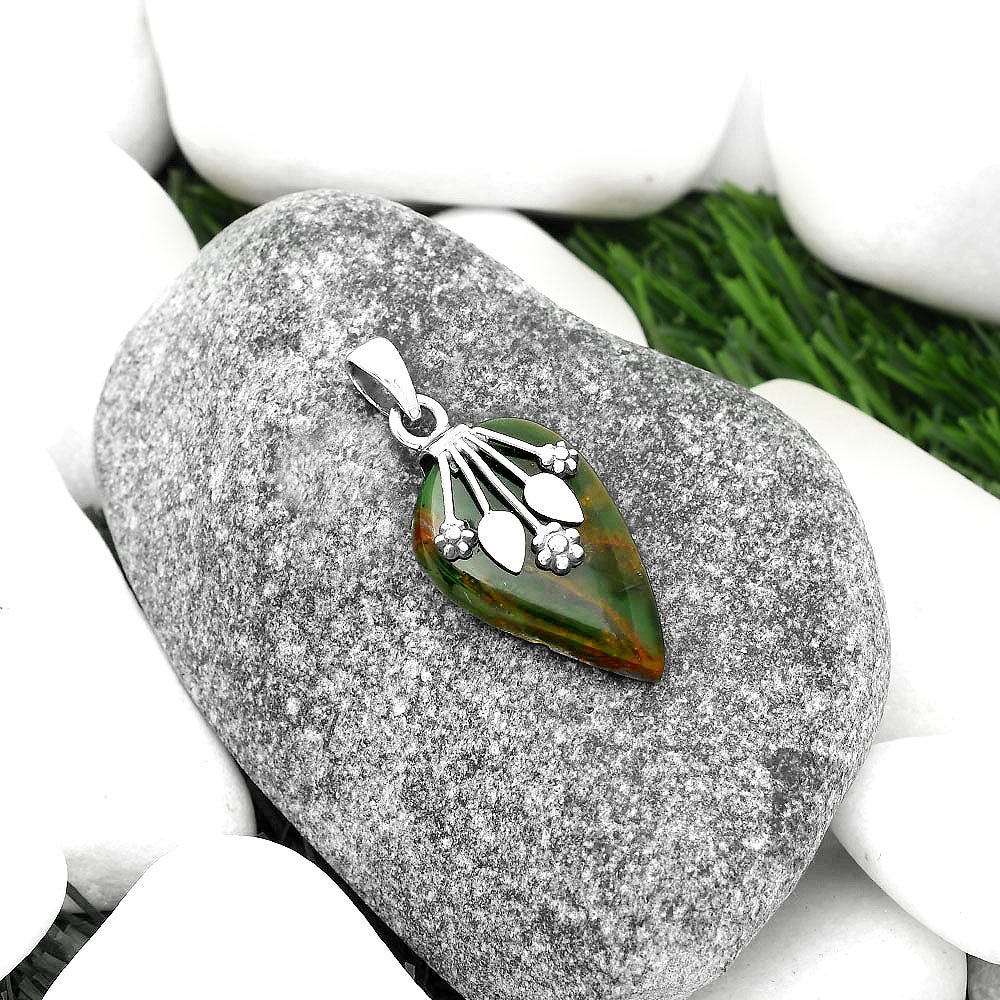 Natural Chrome Chalcedony Pendant P-1647 SDP111368