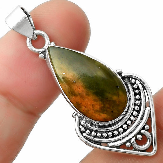 Natural Chrome Chalcedony Pendant P-1164 SDP111459