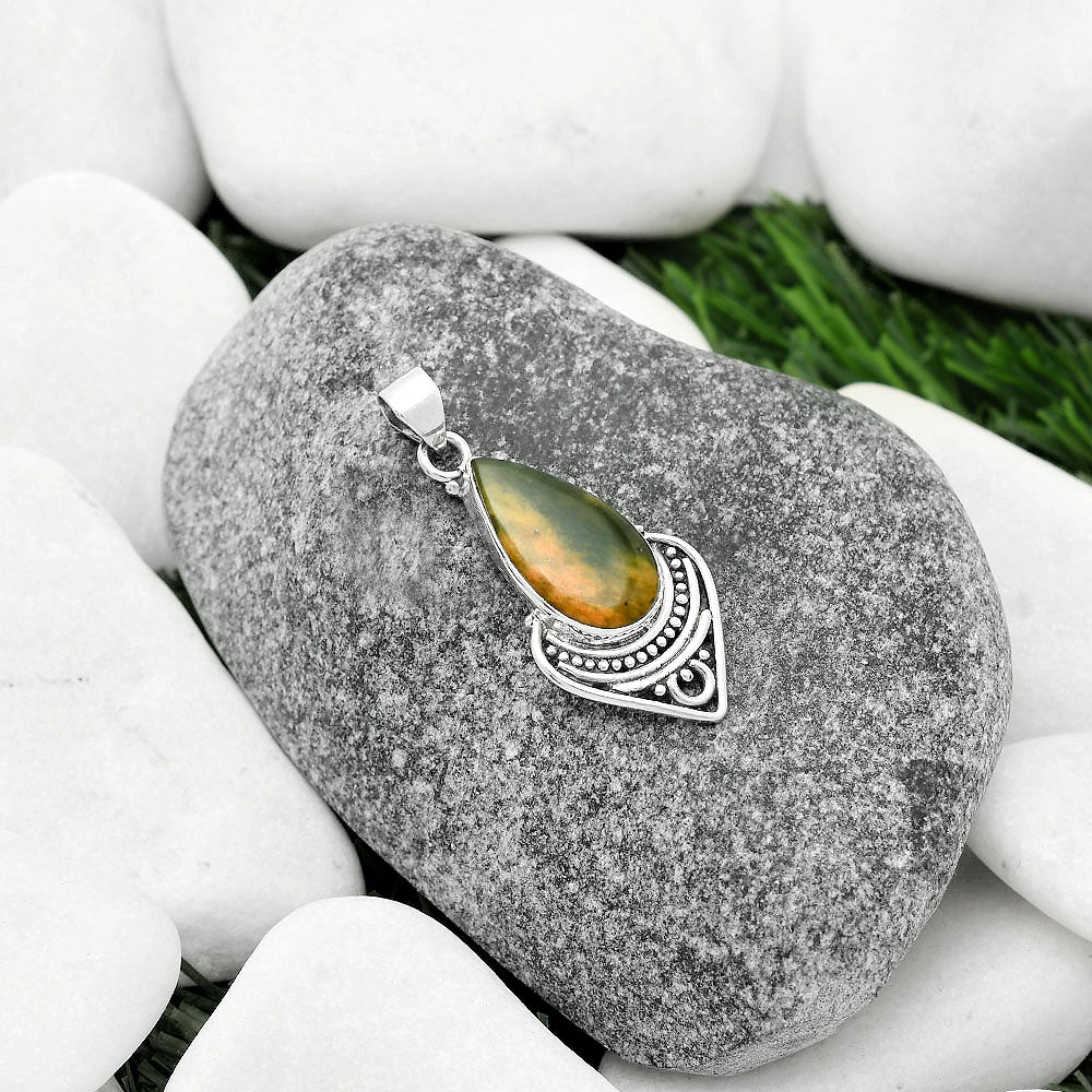 Natural Chrome Chalcedony Pendant P-1164 SDP111459