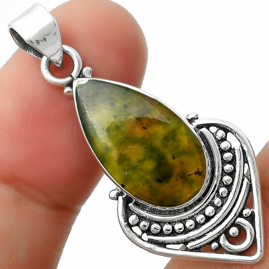 Natural Chrome Chalcedony Pendant P-1164 SDP111477