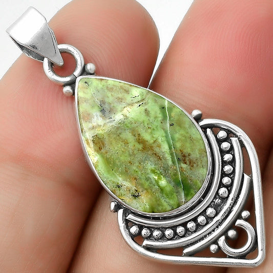 Natural Chrome Chalcedony Pendant P-1164 SDP111478