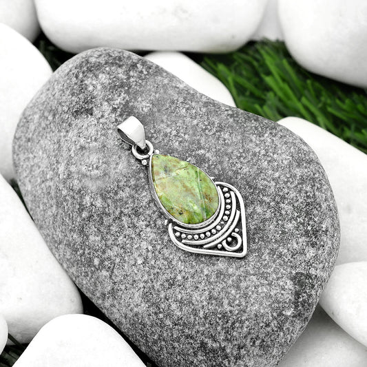 Natural Chrome Chalcedony Pendant P-1164 SDP111478