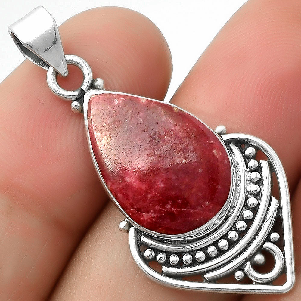 Natural Pink Thulite - Norway Pendant P-1164 SDP111481