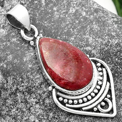 Natural Pink Thulite - Norway Pendant P-1164 SDP111481