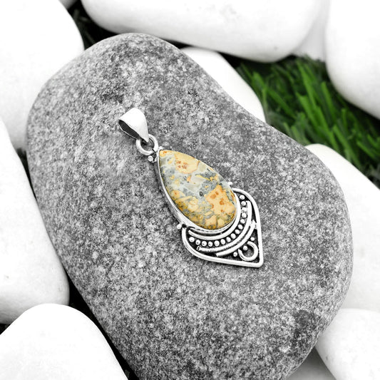 Natural Maligano Jasper - Indonesia Pendant P-1164 SDP111483