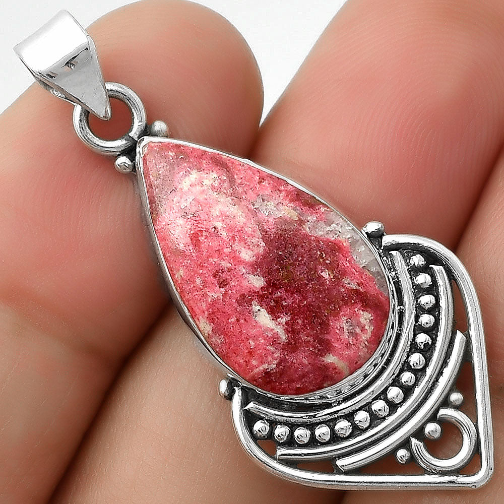 Natural Pink Thulite - Norway Pendant P-1164 SDP111488