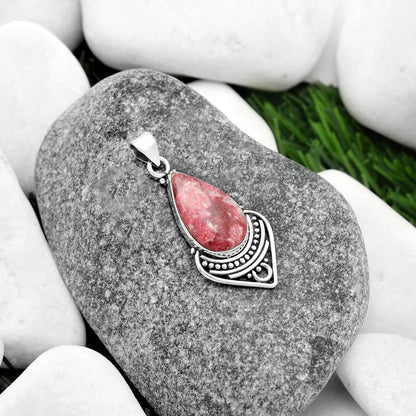 Natural Pink Thulite - Norway Pendant P-1164 SDP111488