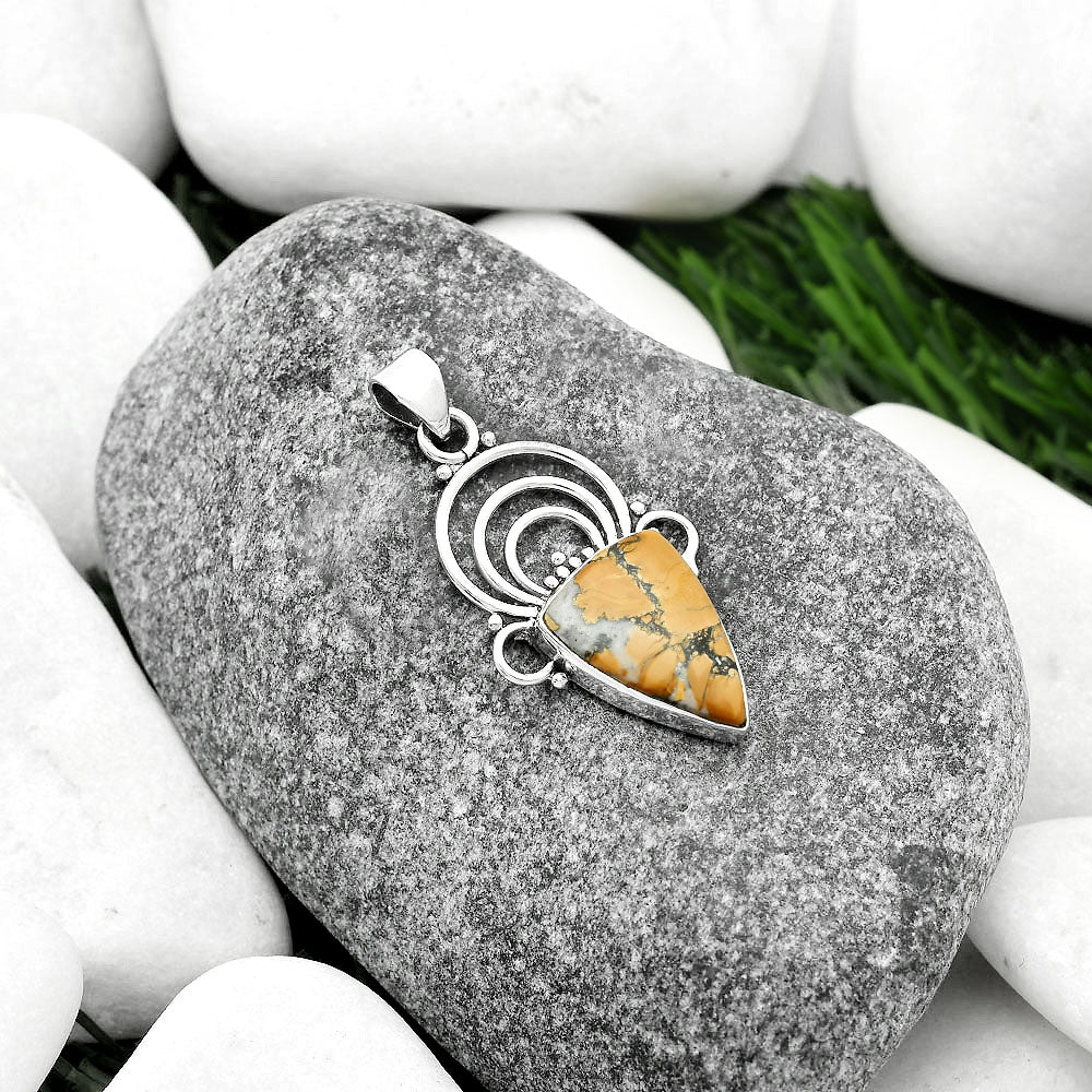 Natural Maligano Jasper - Indonesia Pendant P-1541 SDP111497