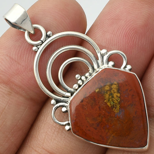 Natural Red Moss Agate Pendant P-1541 SDP111502