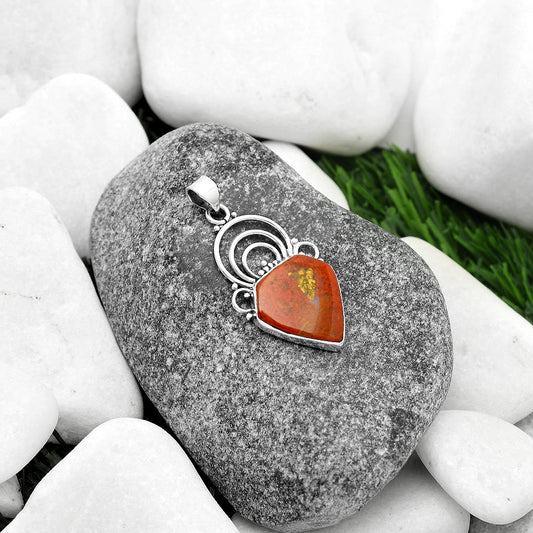 Natural Red Moss Agate Pendant P-1541 SDP111502