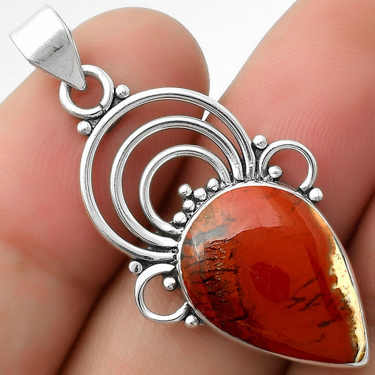 Natural Red Moss Agate Pendant P-1541 SDP111518