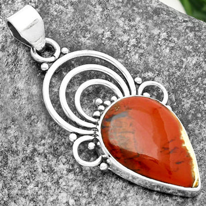 Natural Red Moss Agate Pendant P-1541 SDP111518