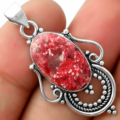 Natural Pink Thulite - Norway Pendant P-1275 SDP111542