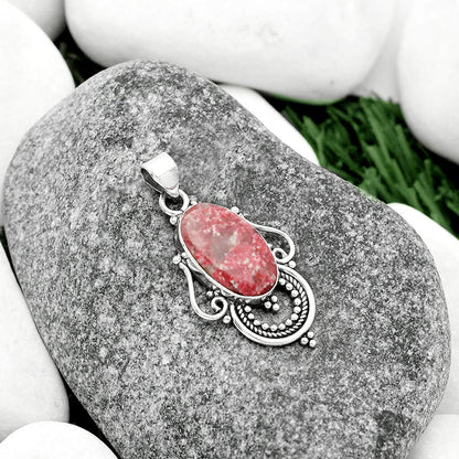 Natural Pink Thulite - Norway Pendant P-1275 SDP111542