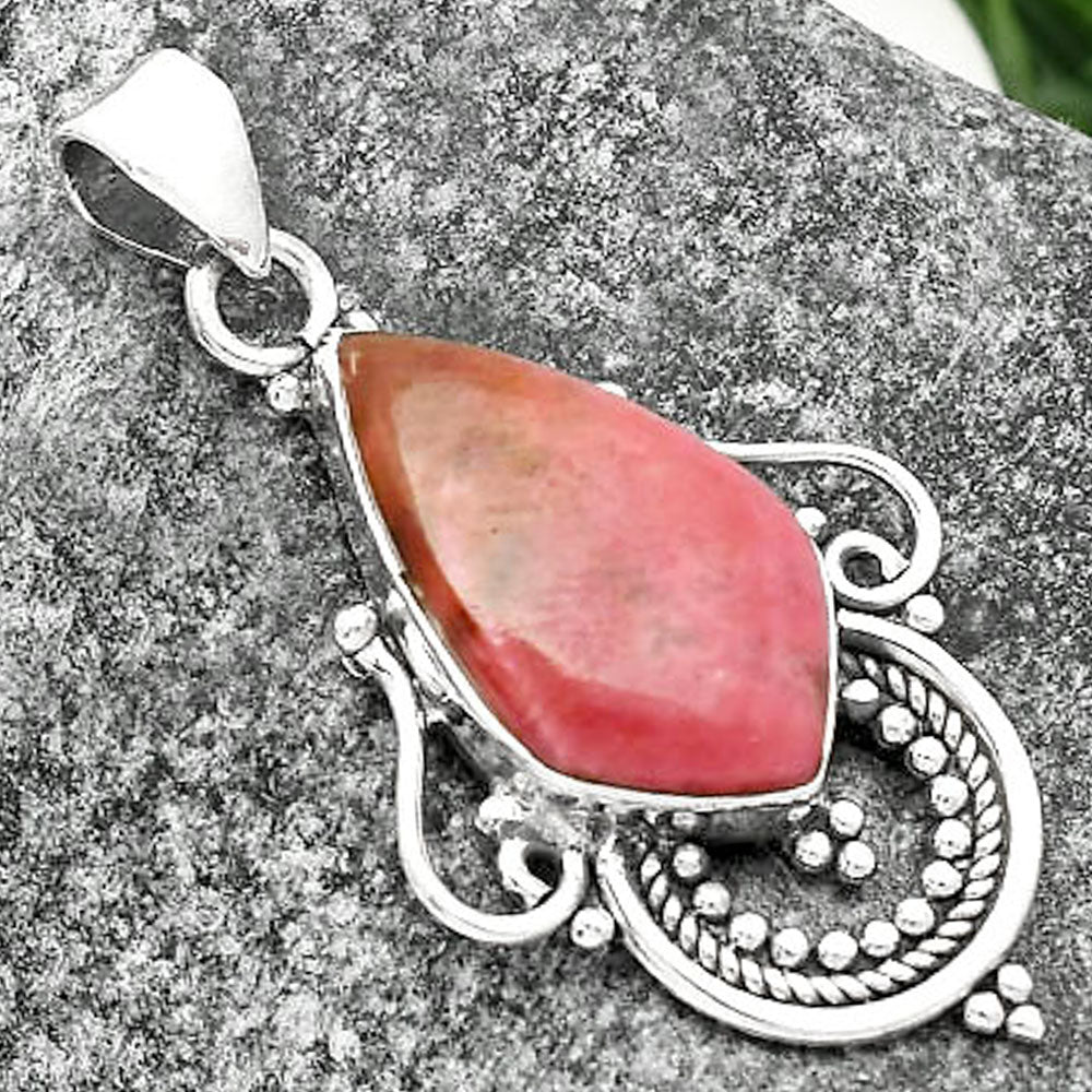 Natural Pink Thulite - Norway Pendant P-1275 SDP111547