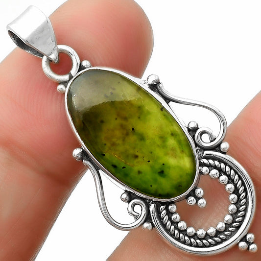 Natural Chrome Chalcedony Pendant P-1275 SDP111558