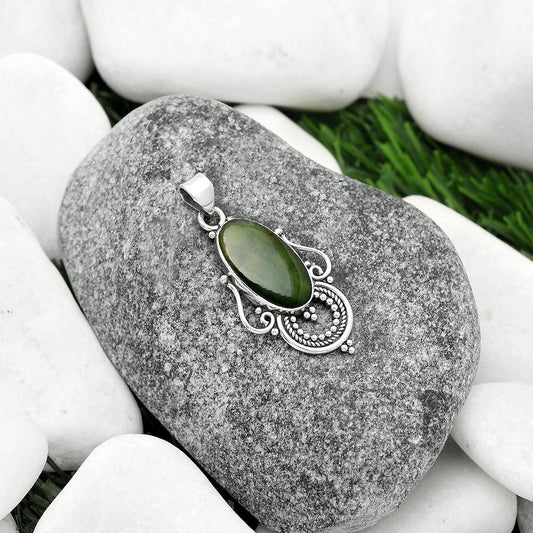 Natural Chrome Chalcedony Pendant P-1275 SDP111558