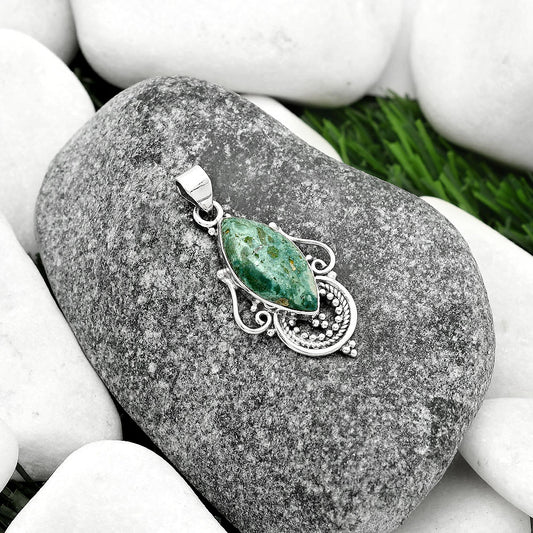 Natural Larsonite Jasper Pendant P-1275 SDP111583