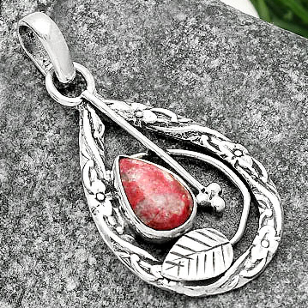 Natural Pink Thulite - Norway Pendant P-1608 SDP111588