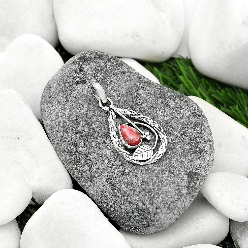 Natural Pink Thulite - Norway Pendant P-1608 SDP111588