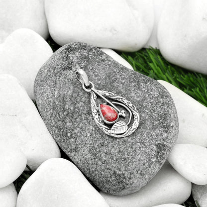 Natural Pink Thulite - Norway Pendant P-1608 SDP111588