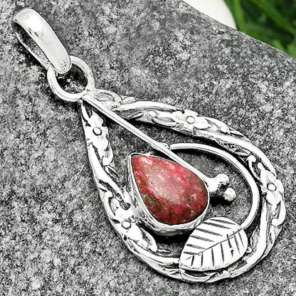 Natural Pink Thulite - Norway Pendant P-1608 SDP111596