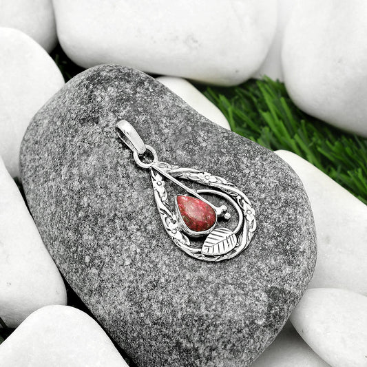 Natural Pink Thulite - Norway Pendant P-1608 SDP111596