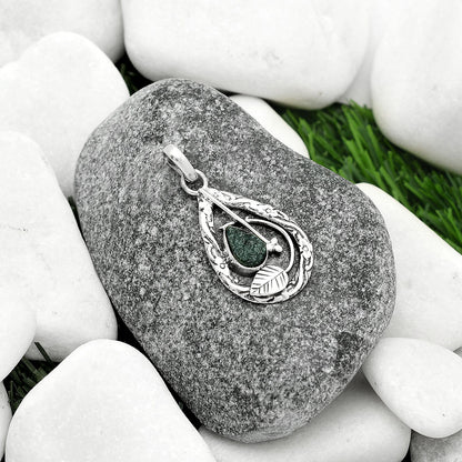 Natural Tektite Rough - Greek Pendant P-1608 SDP111620