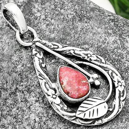 Natural Pink Thulite - Norway Pendant P-1608 SDP111625