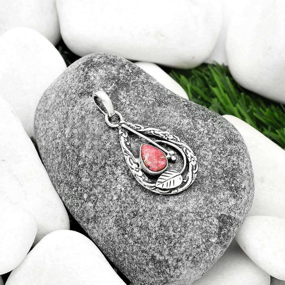 Natural Pink Thulite - Norway Pendant P-1608 SDP111625