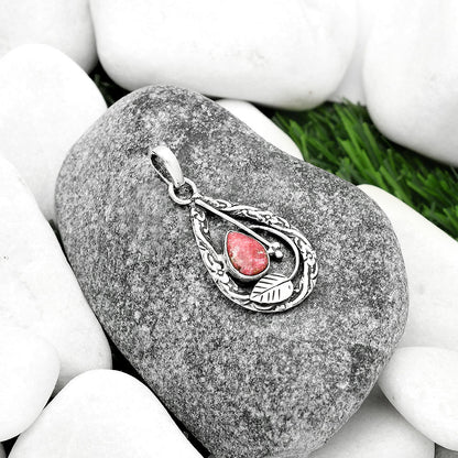 Natural Pink Thulite - Norway Pendant P-1608 SDP111625