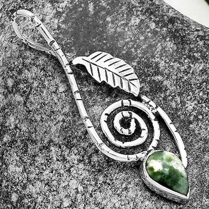 Spiral - Natural Dioptase Pendant P-1270 SDP111651