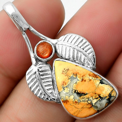 Maligano Jasper Indonesia & Sunstone Pendant P-1416 SDP111731