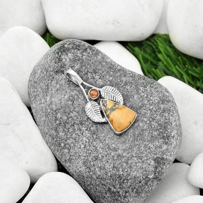 Maligano Jasper Indonesia & Sunstone Pendant P-1416 SDP111746