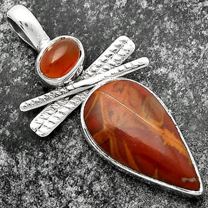 Natural Noreena Jasper & Carnelian Pendant P-1268 SDP111802
