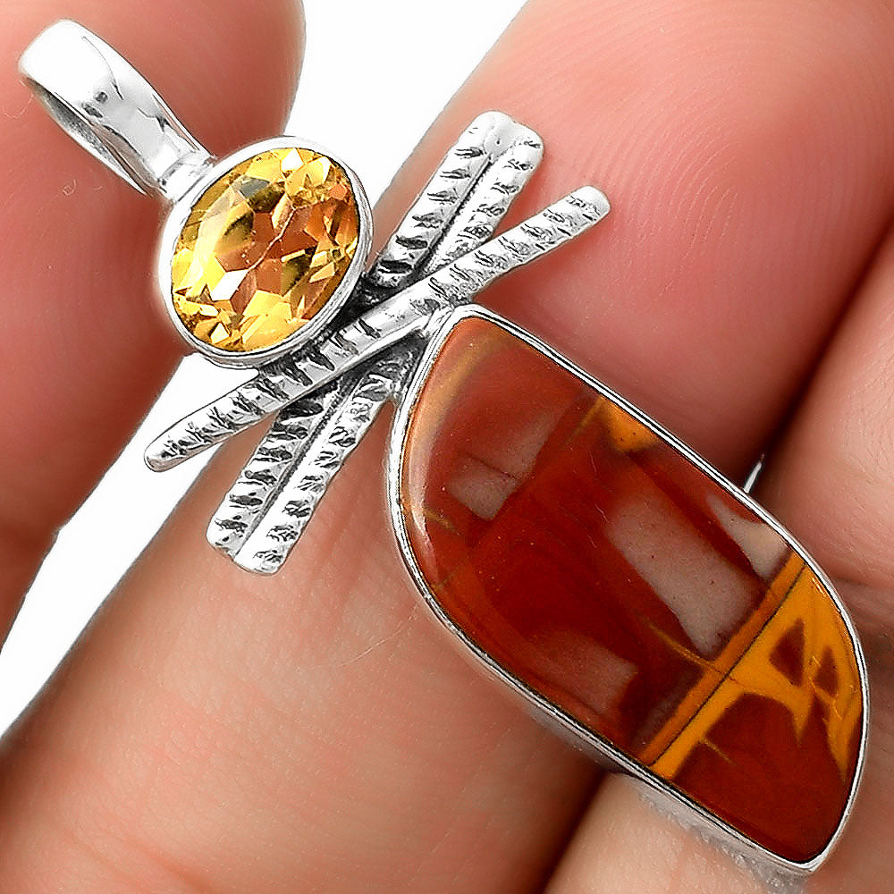 Natural Noreena Jasper & Citrine Pendant P-1268 SDP111803