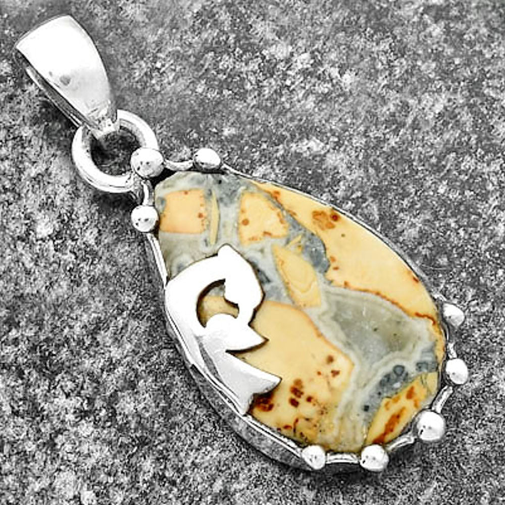 Peacock - Maligano Jasper - Indonesia Pendant P-1698 SDP111820